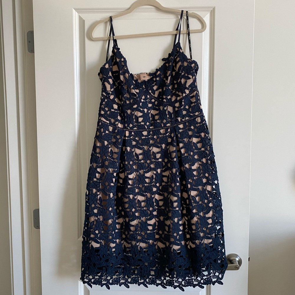 City Chic Navy Lace Dress 14